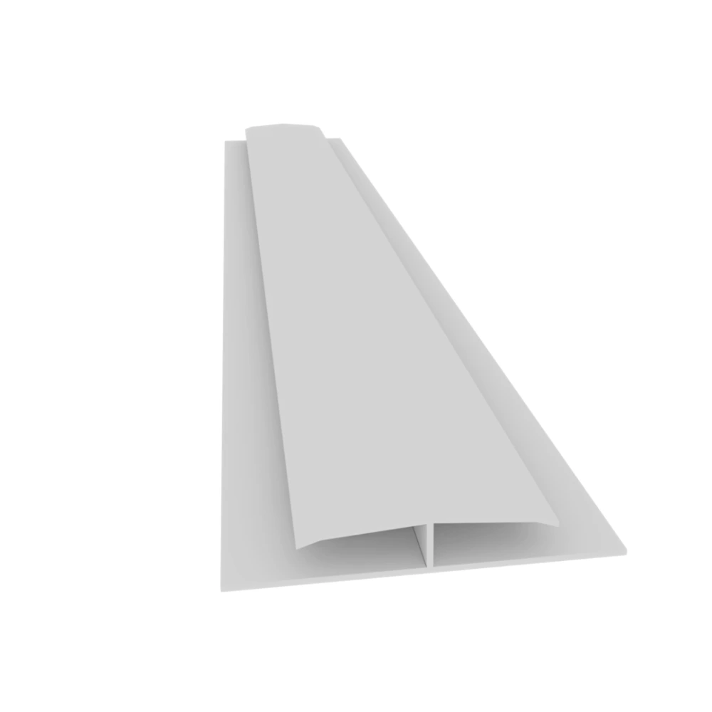 Perfil H PVC (5,95 mts) color Blanco