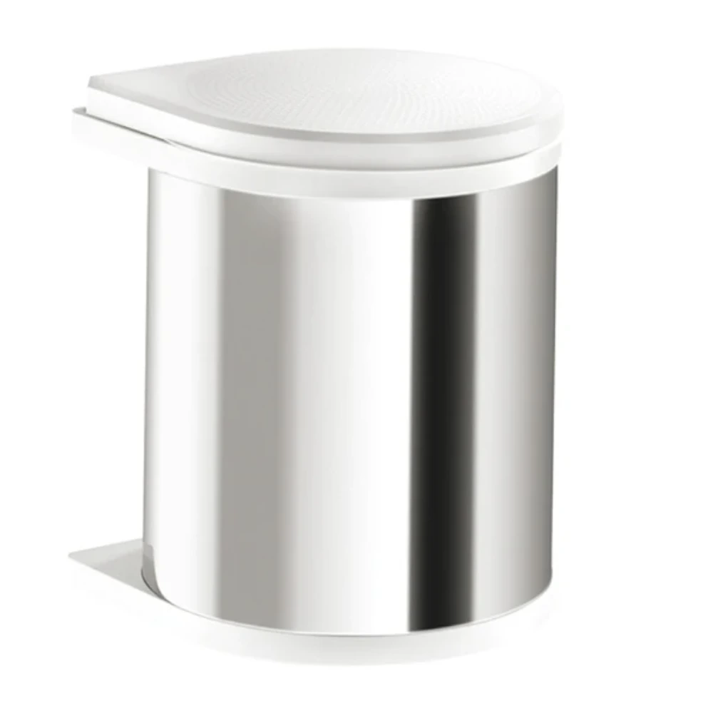 Cubo Basura 502.12.023 Acero/blanco15lt.