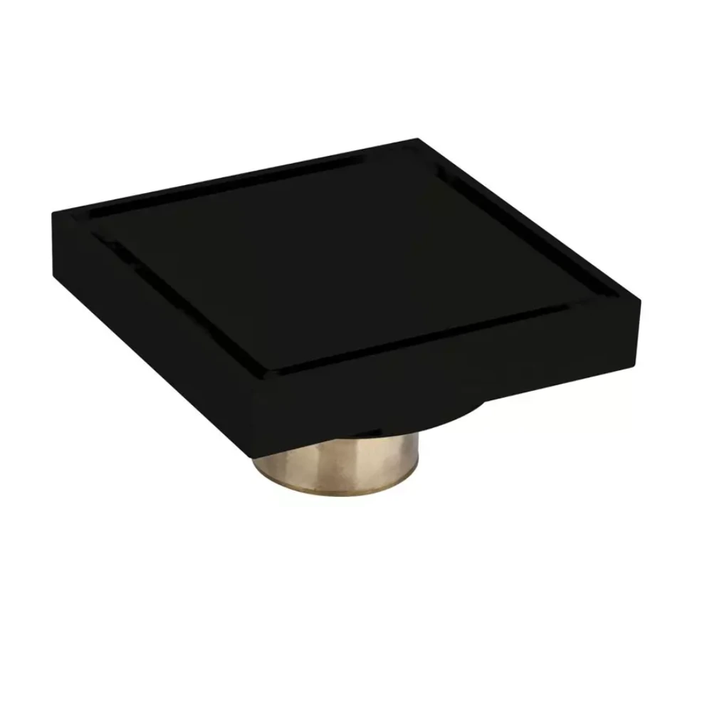 Rejilla ducha 10×10 cm Square Inox Black