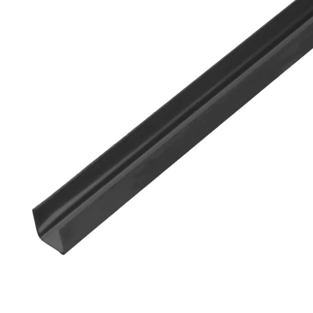 RG-1628BK -Perfil en U Acero Negro 1 x 1 x 244 cm