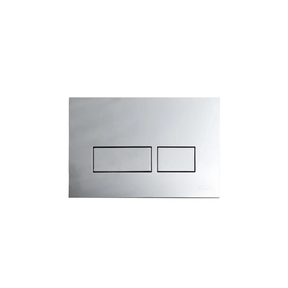 Pulsador 2 teclas cisterna de embutir Cromo Rectangular