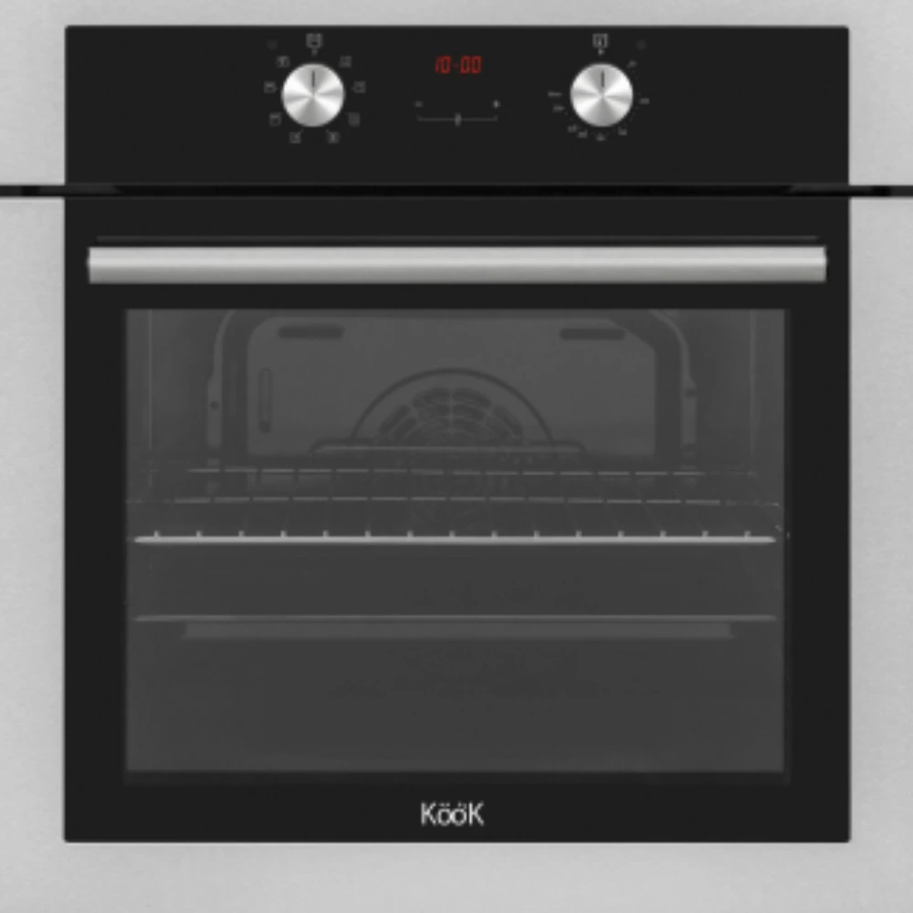 Horno eléctrico frente inox KOOK  con convector / 8 funciones