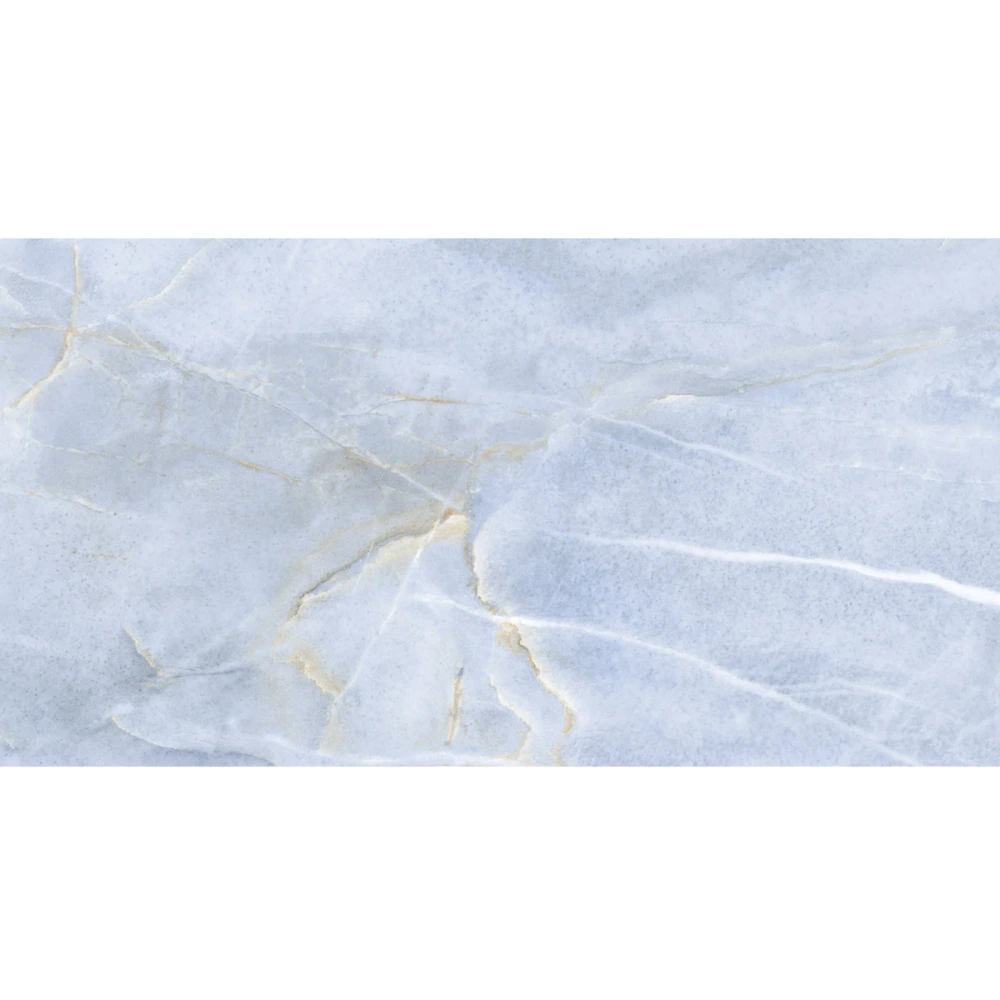 Semi Gres 63 x 120 Rectificado Pulido Marmolado Azul