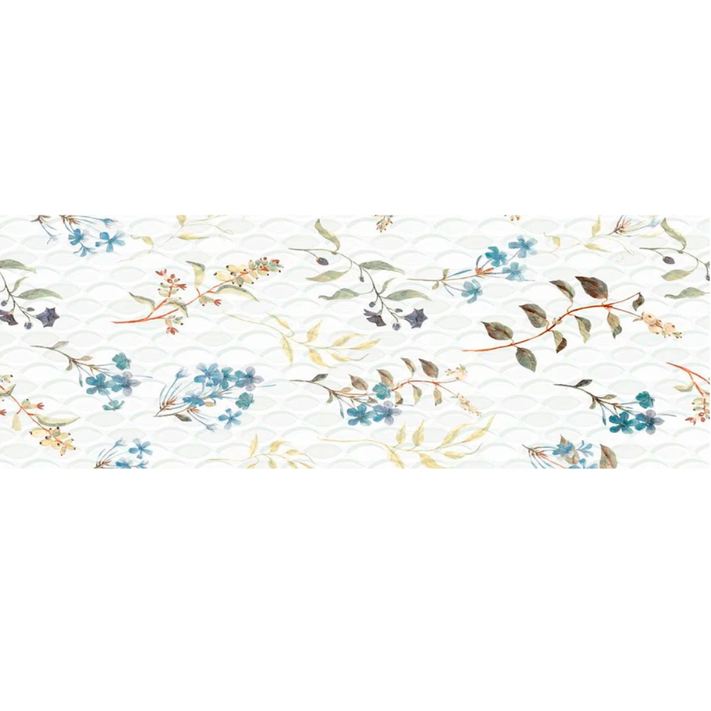 Ceramica Decorada Flores 33 x 57 cm
