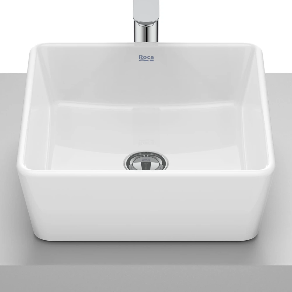 Bacha de  Apoyo de porcelana Óptica CQ35 Blanca