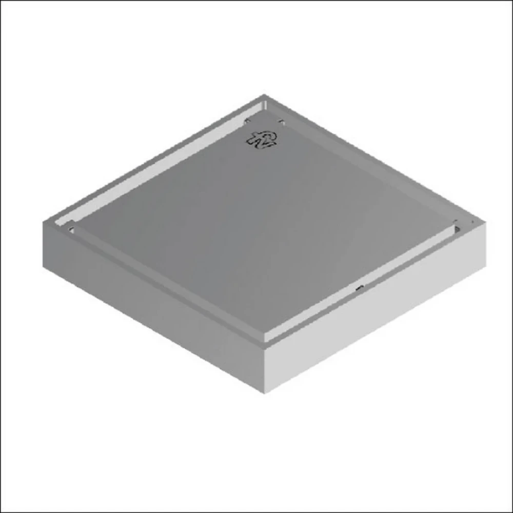 Rejilla para piso con válvula de retención 10 x 10 cm