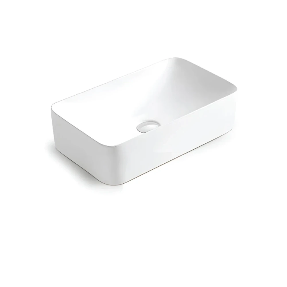 Lavatorio de Apoyo Rectangular Blanco Línea Zoe – 49 x 38 x 13,5 cm