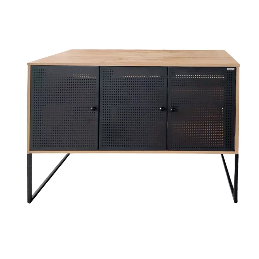 Mueble para Bacha de Apoyo Wood + Black Metal