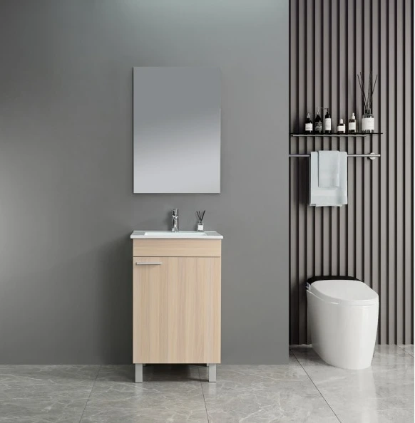 Mueble c/ Bacha de Loza 50 cm Color Madera