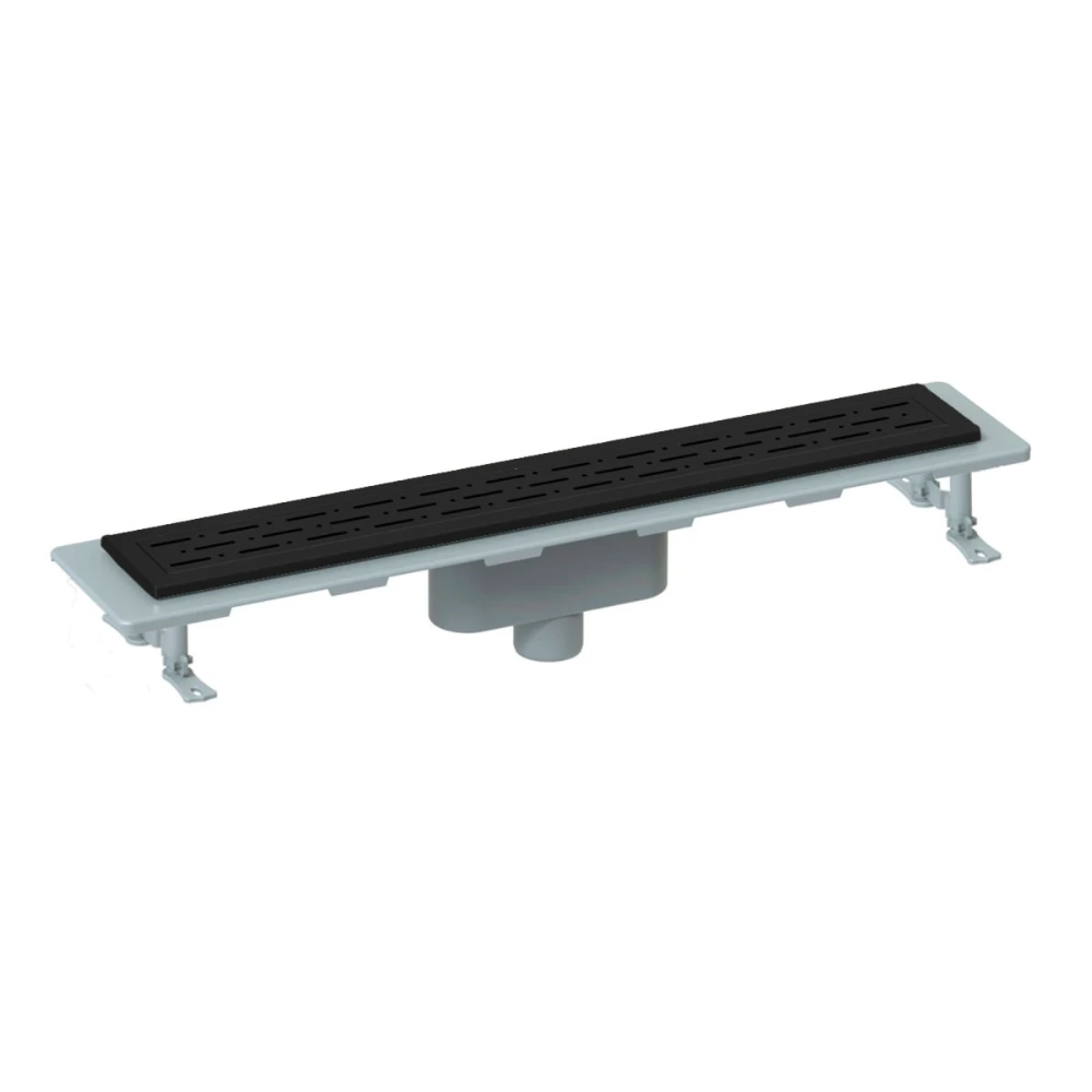 Rejilla lineal con rejilla Negro Mate 83 cm Salida Horizontal