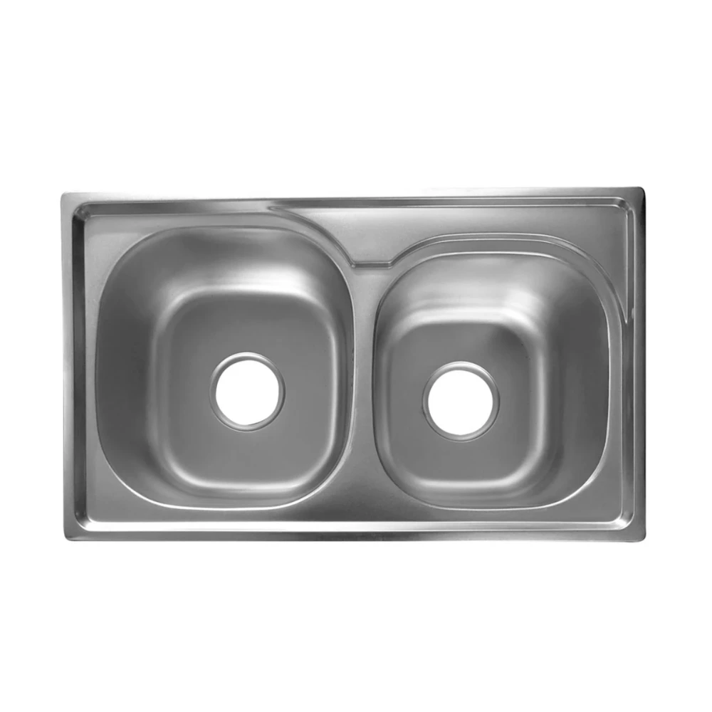 Pileta de cocina mate dgc 68x38x20cm de Sobreponer