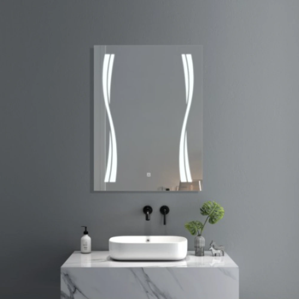 8095 Espejo con Luz Led, 60 x 80 cm