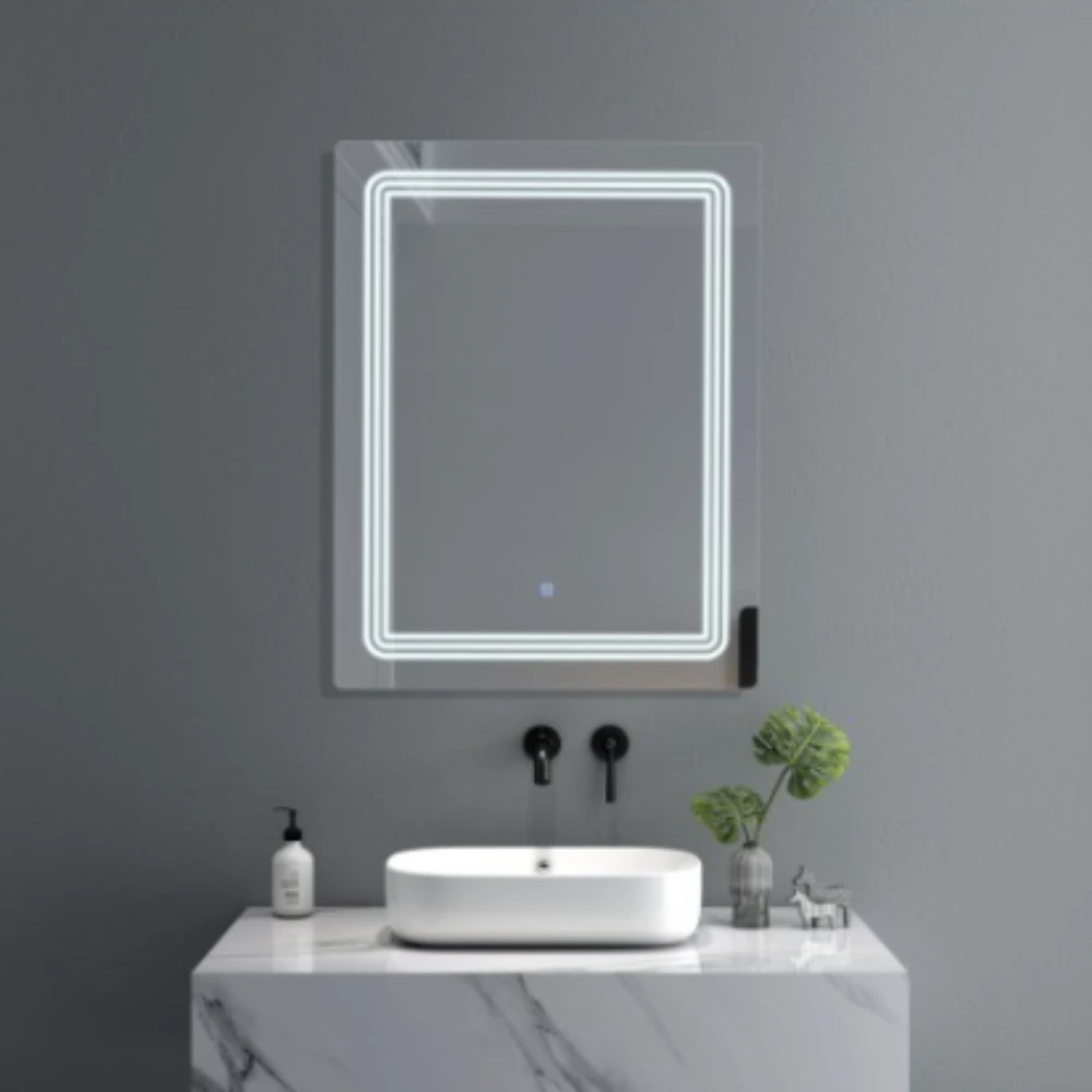 8016 Espejo con Luz Led, 70 x 90 cm