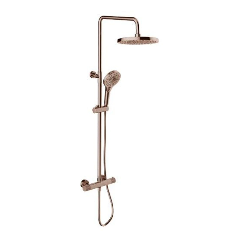 Barral ducha en ac inox color bronce cepillado – Serie Signature