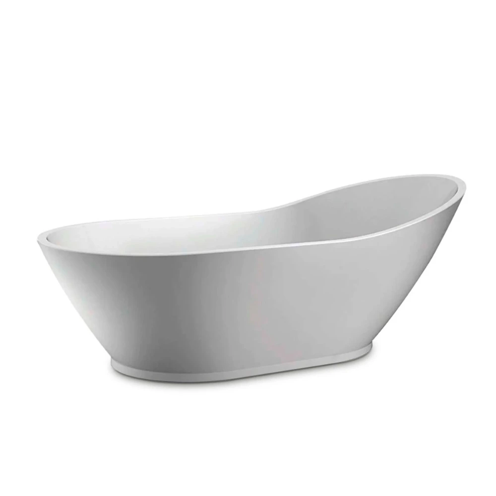 Bañera simple autoportante 170x75x73 de acrilico – Blanco Brillo