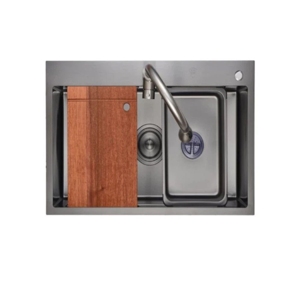 Pileta Simple Black 60 X 46 cm-  Acero 304