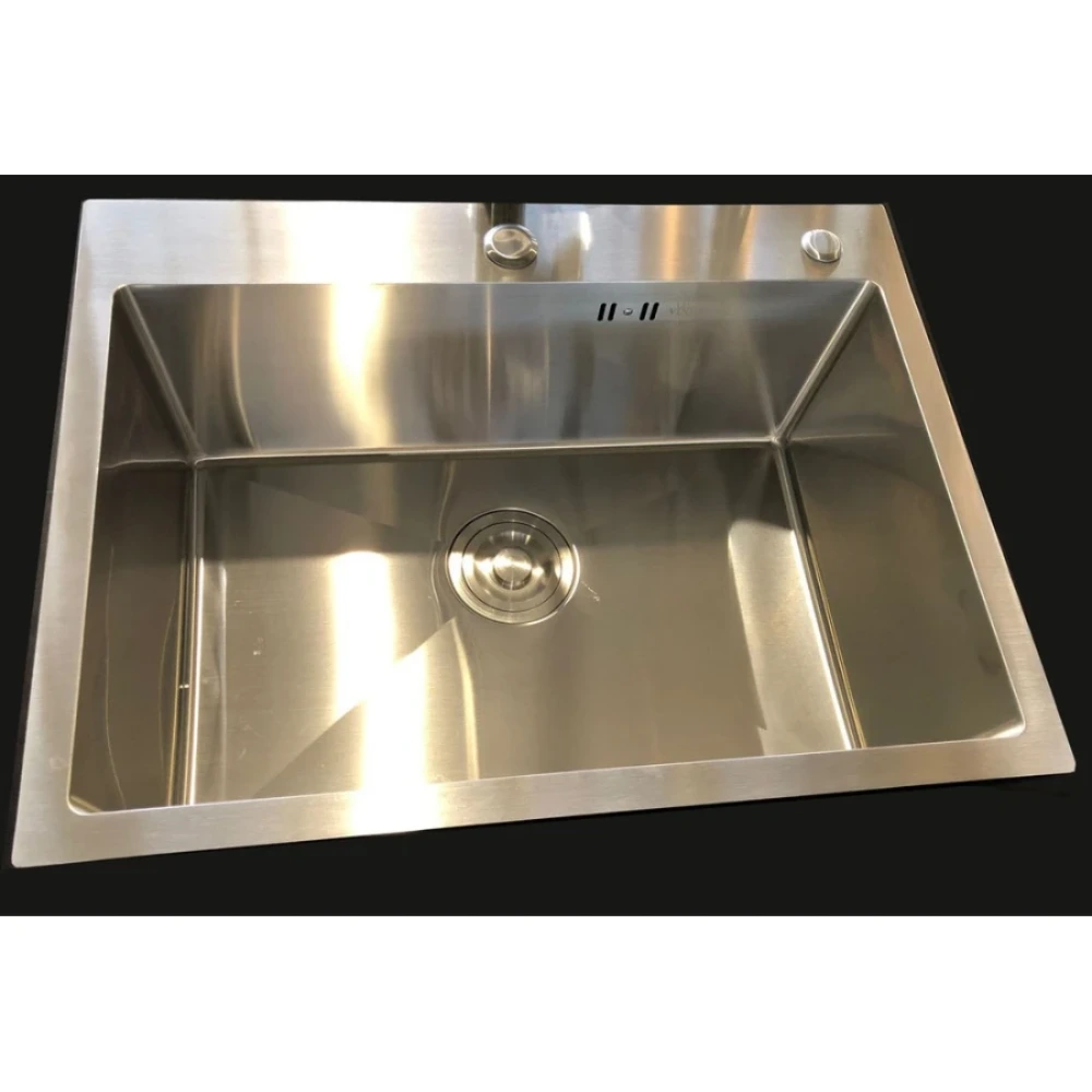 Pileta Simple Brush 60 X 46 cm-  Acero 304