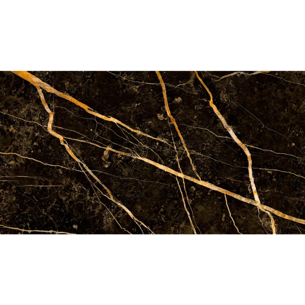 Gres Acetinado Negro Marquina Gold – 63 x 1,20