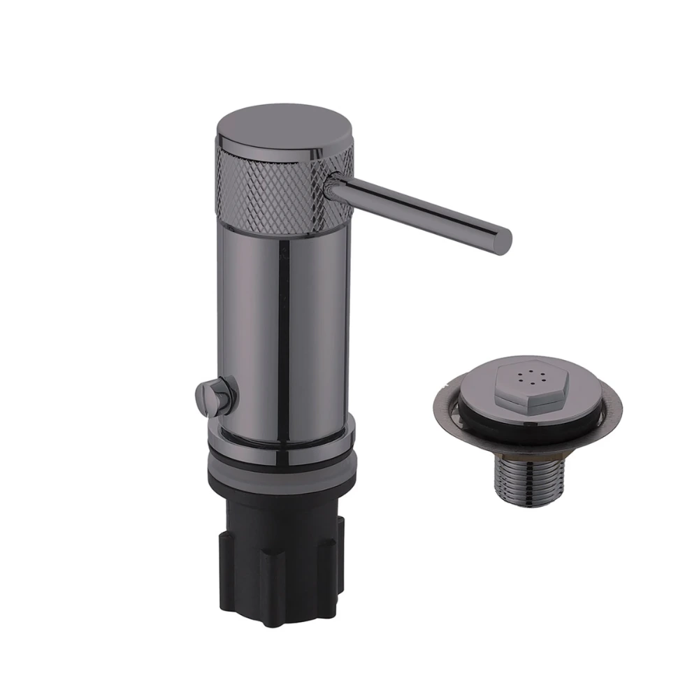 Griferia Monoc. Bidet c/ Transferencia . Linea FASANO – Gun Metal