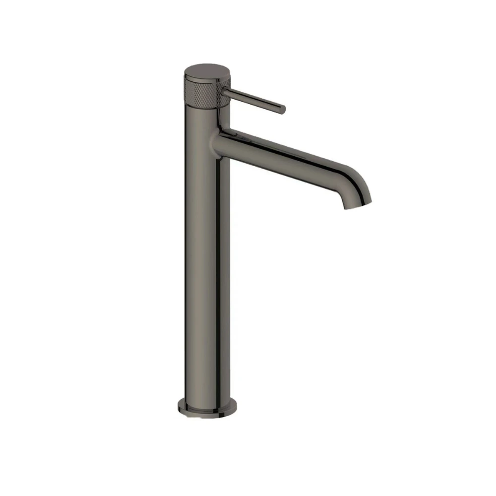 Griferia Monoc. Lavatorio Alto . Linea FASANO – Gun Metal