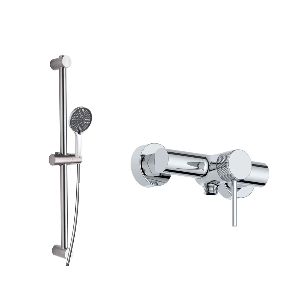 Griferia Monoc, Ducha Exterior c/ Barral . Linea FASANO – Cromo