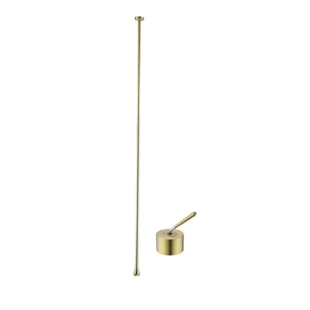 Griferia de Techo Monoc tipo Gota Oro Cepillado serie Prati