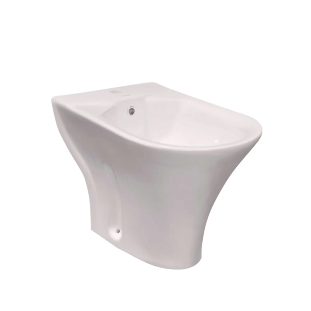 Bidet blanco brillo para griferia frontal linea amadeo