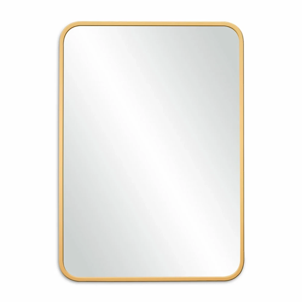 Espejo rectangular dorado mate 50x70cm