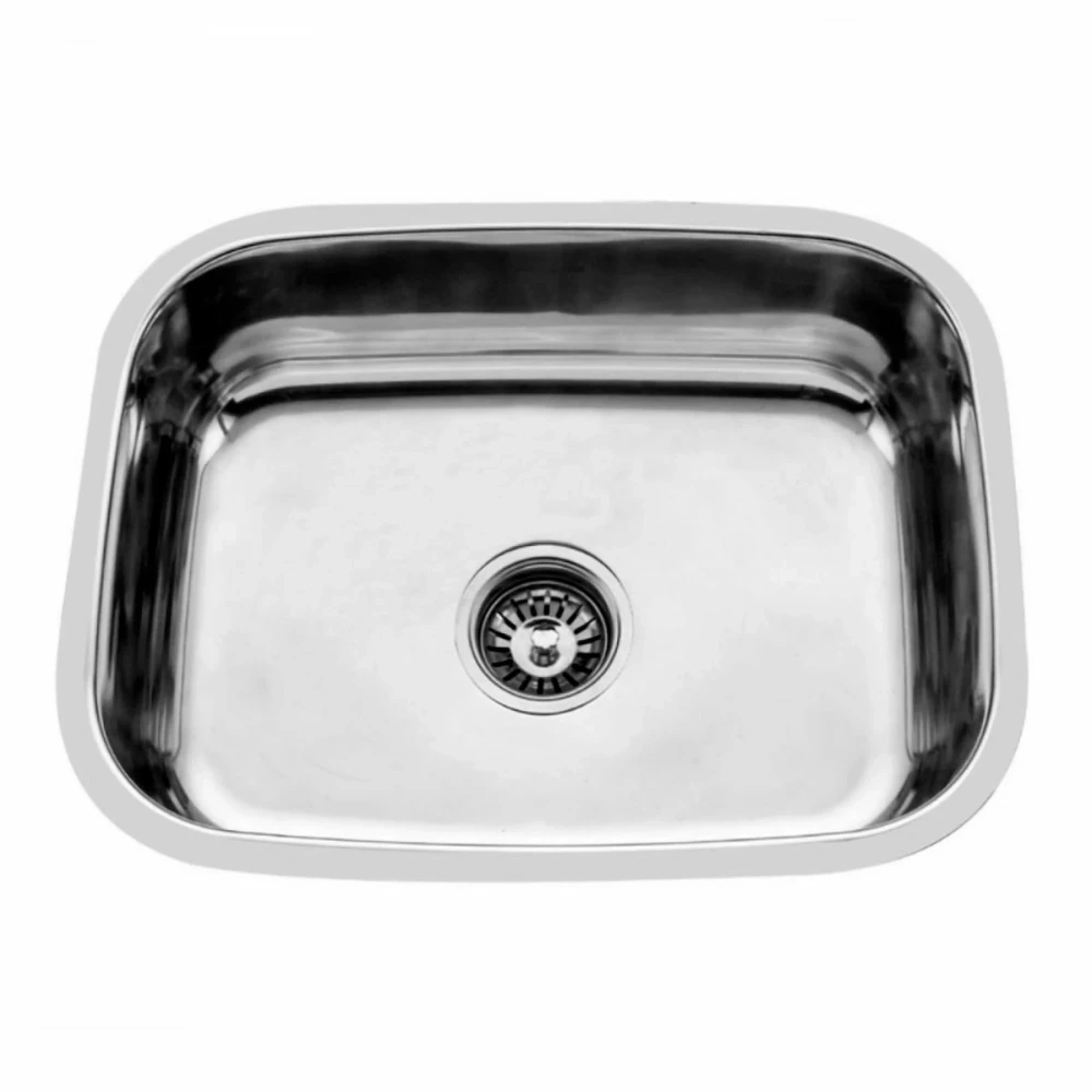 Pileta Simple ac. inox. pulido DGC -41x35x18cm (embutir)