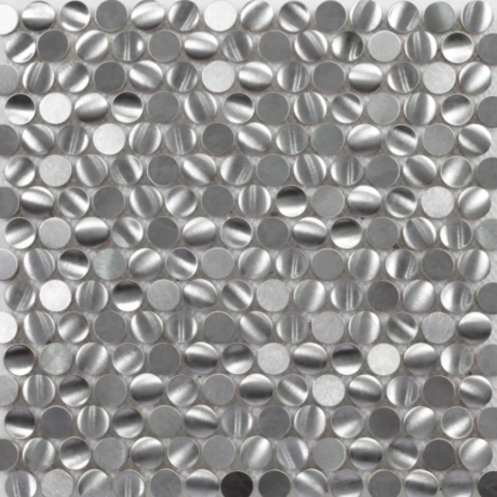 Mosaico acero efecto 3D -TITANIUM