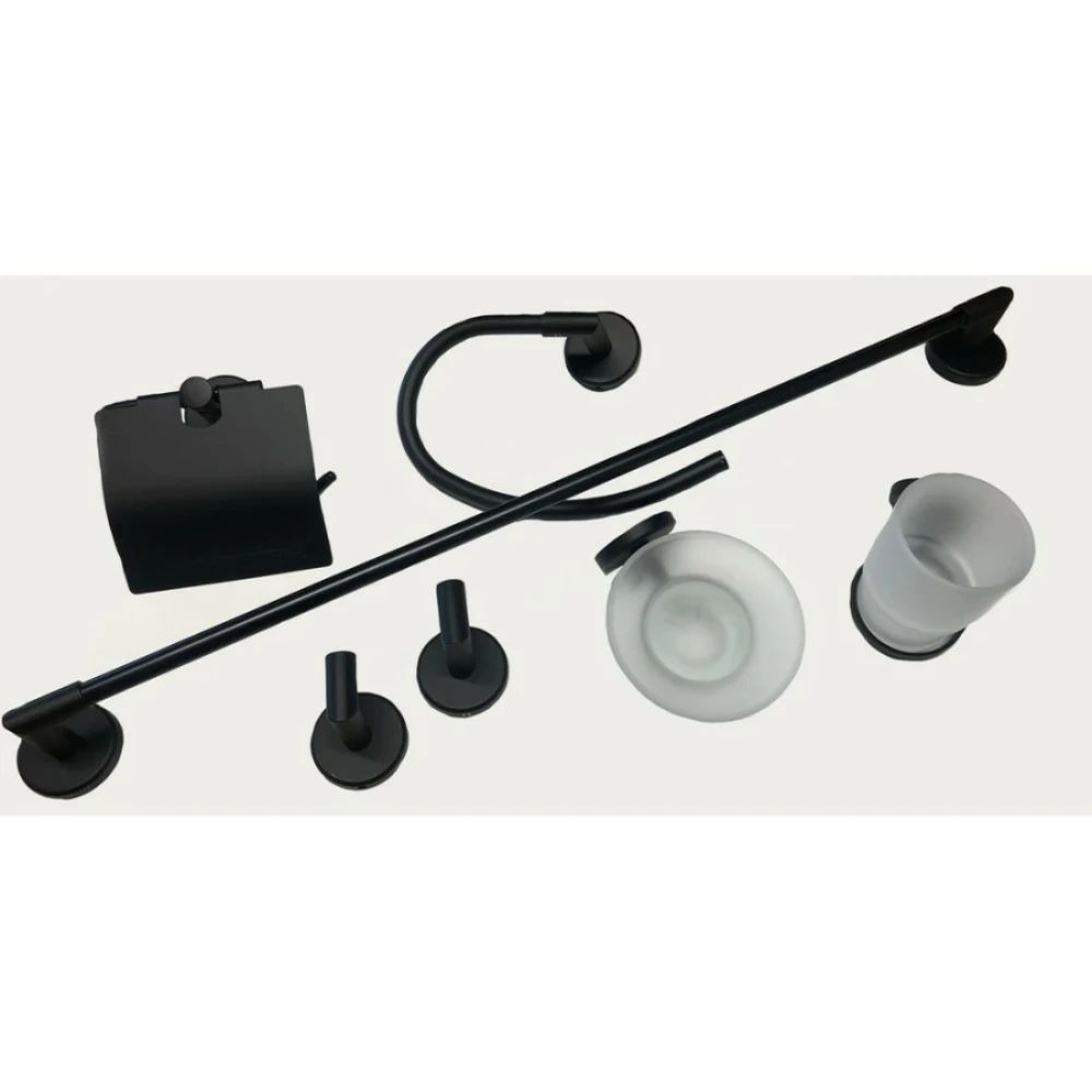 Kit Accesorios Negro Mate 7 piezas -ZOE