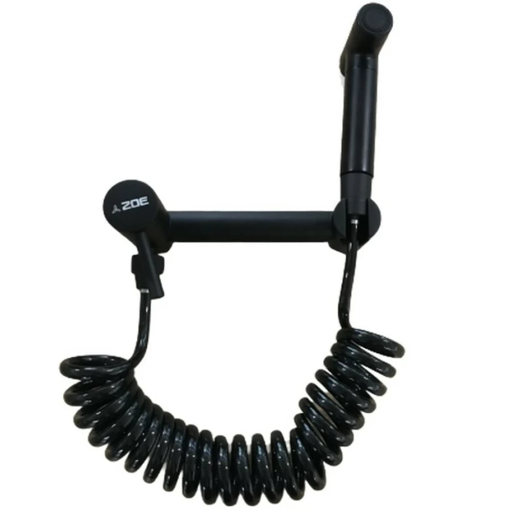 Grifería De Ducha Higienica Exterior Fria Y Caliente Negro Linea Zoe