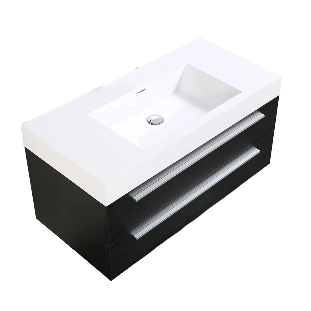 Mueble de baño negro Aq