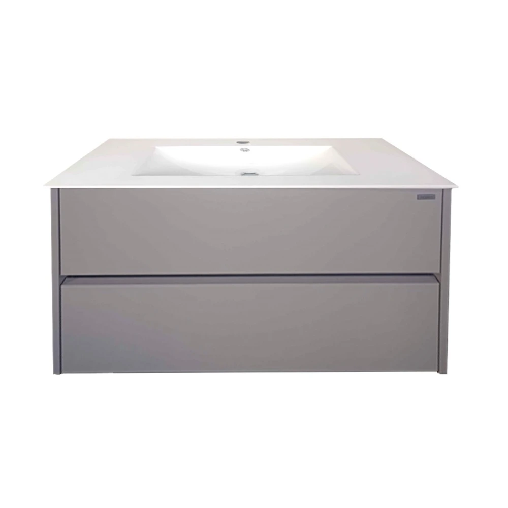 RGM-848/GREY -Mueble+Mesada 2 cajones 80x46x52cm