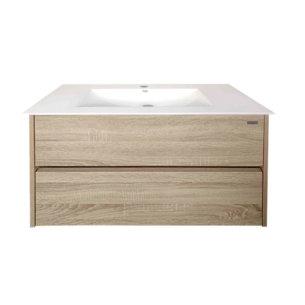 RGM-848/OAK -Mueble+Mesada 2 cajones 80x46x52cm