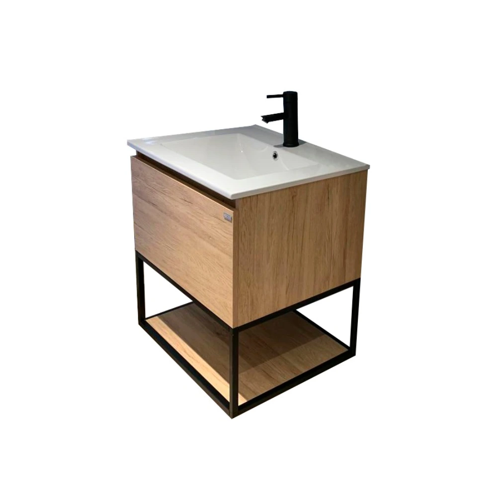 Mueble aereo c/mesada Black Frame S.OAK -60cm