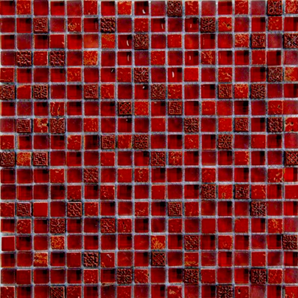 Mosaico tonos rojos