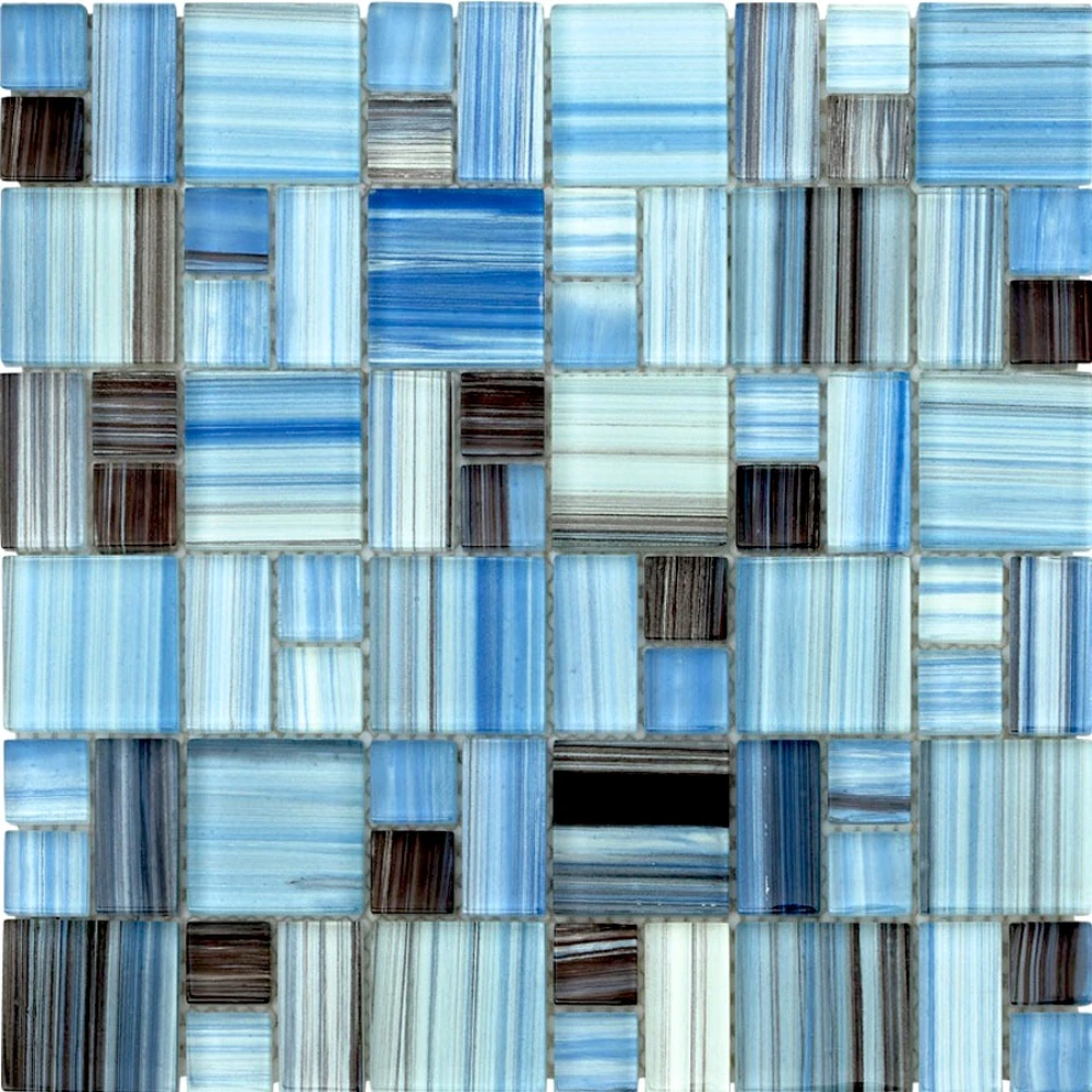 Mosaico tonos azules
