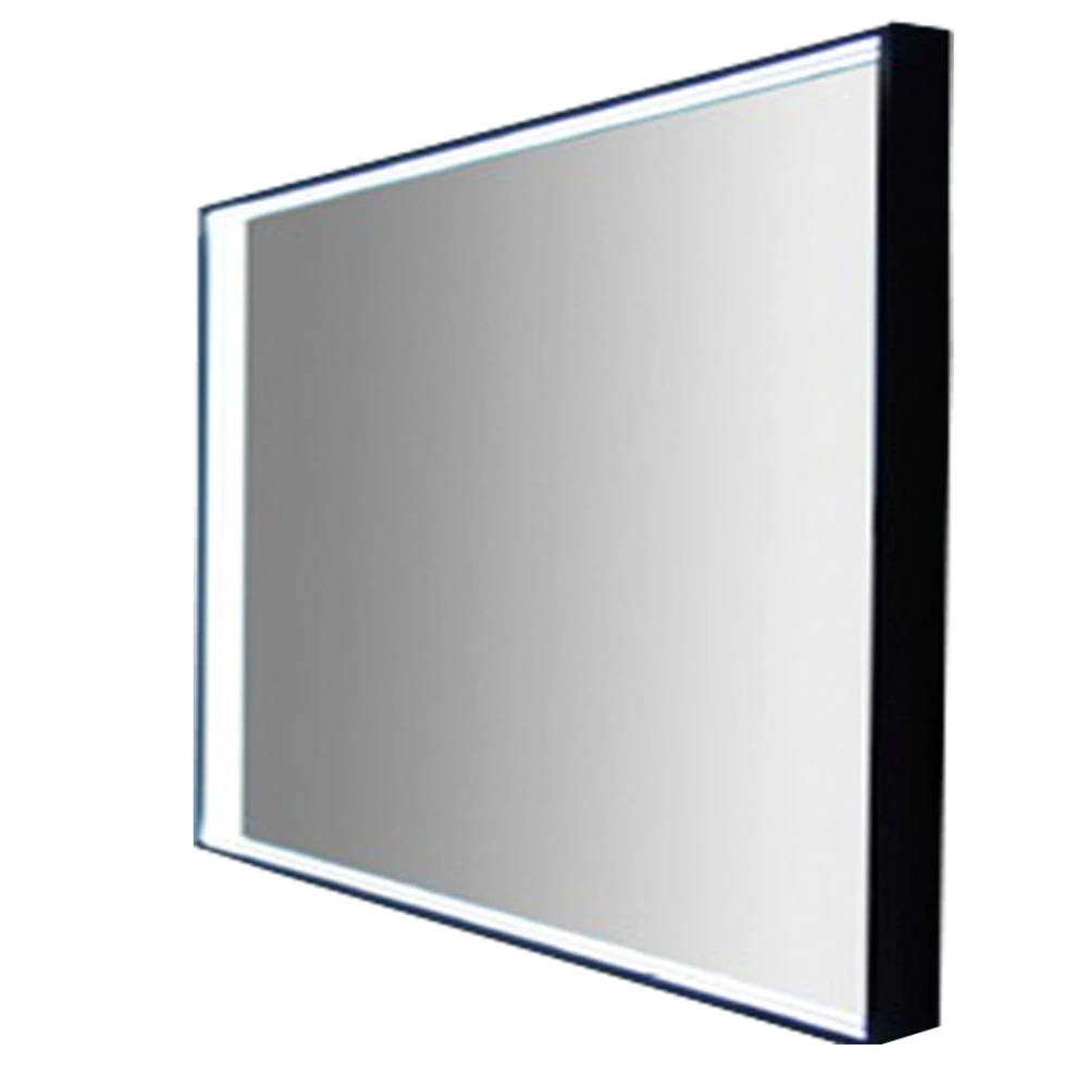 Espejo desempañador con marco Led Aluminio Negro RGE-DS301068
