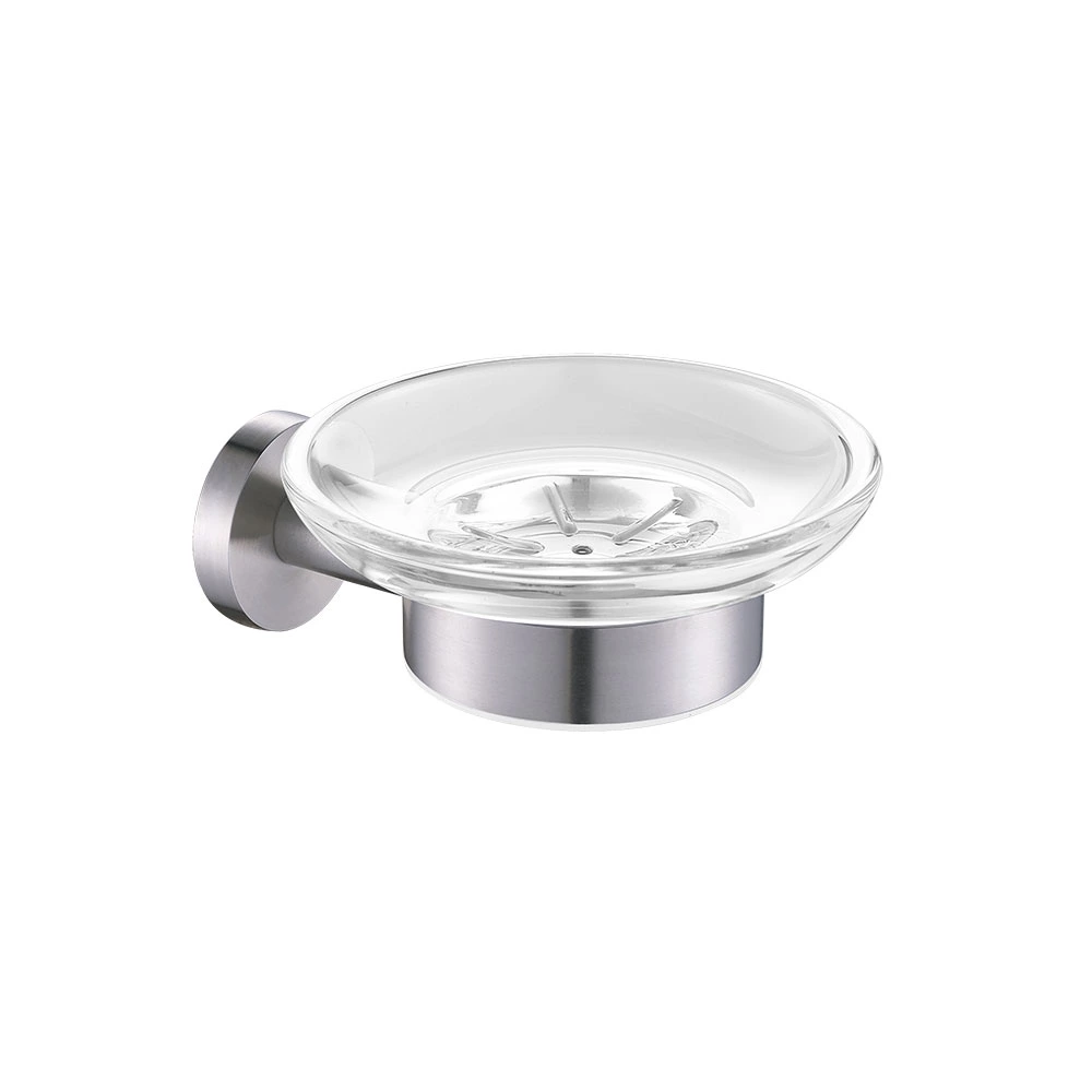 Jabonera de Vidrio Inox Mate