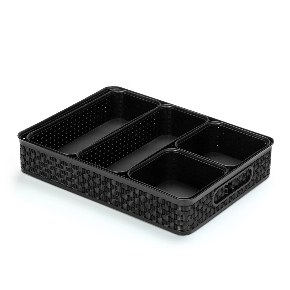 51975 -Organizador/Cubiertero negro