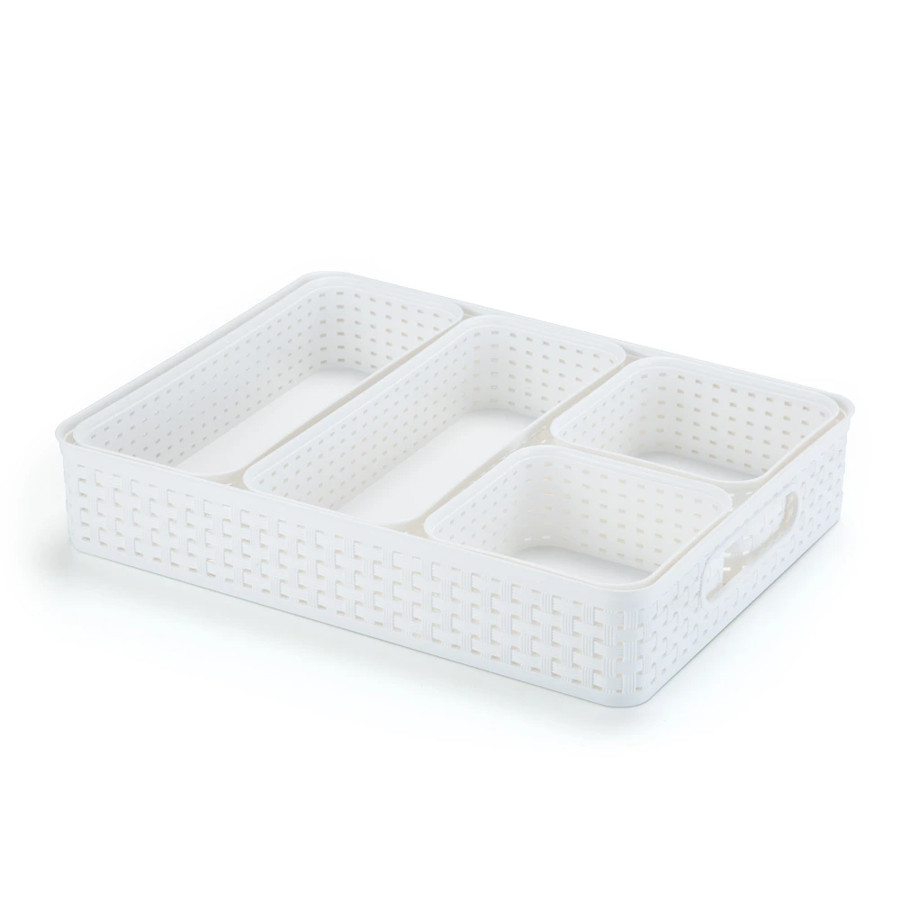 51976 -Organizador/Cubiertero blanco