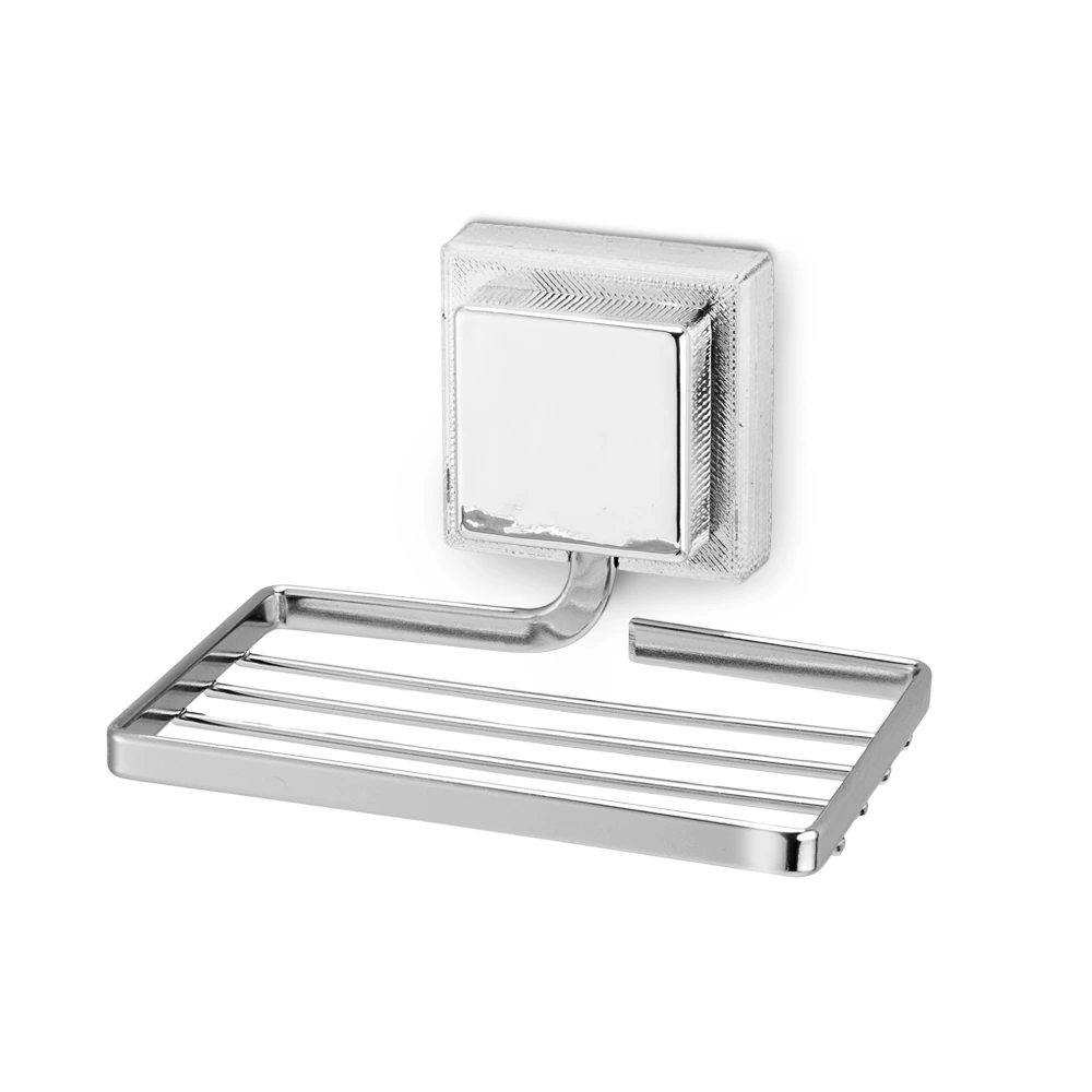 54986 -Jabonera reja cromo -de pegar (3M)