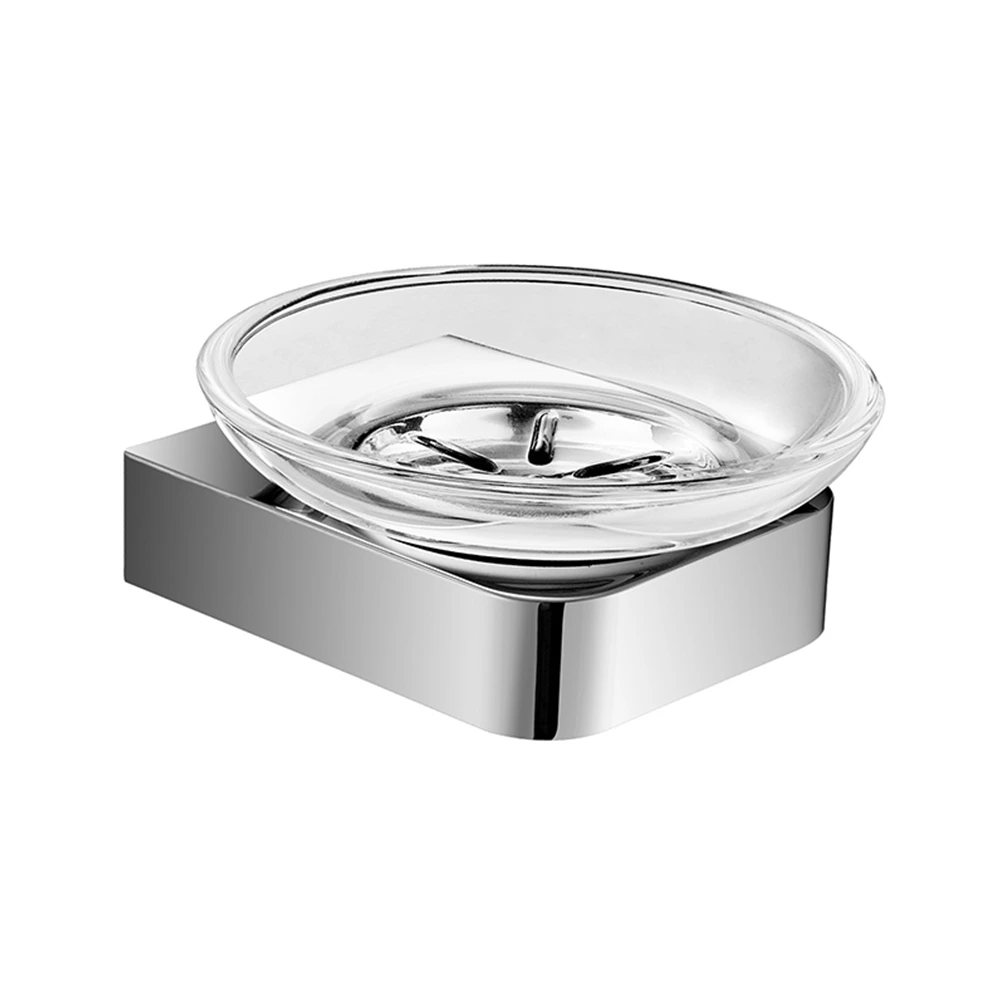 Jabonera con plato de vidrio Touch New