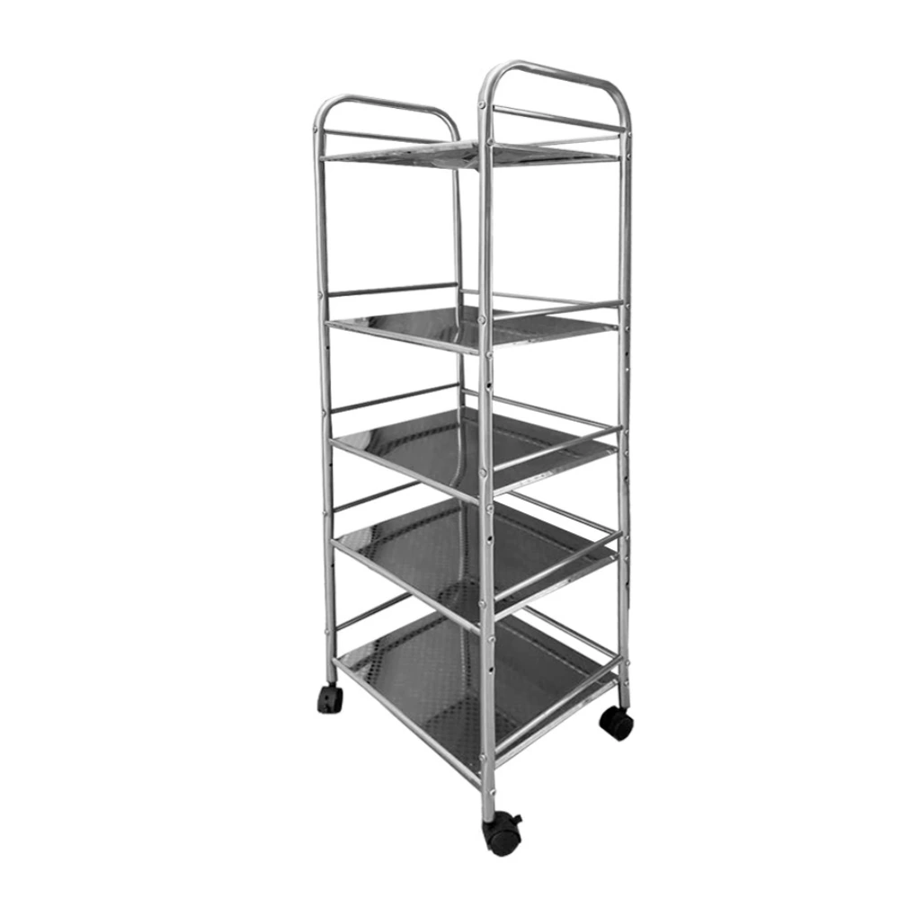 Mueble 5 Estantes con Ruedas Esquinera Hotellerie
