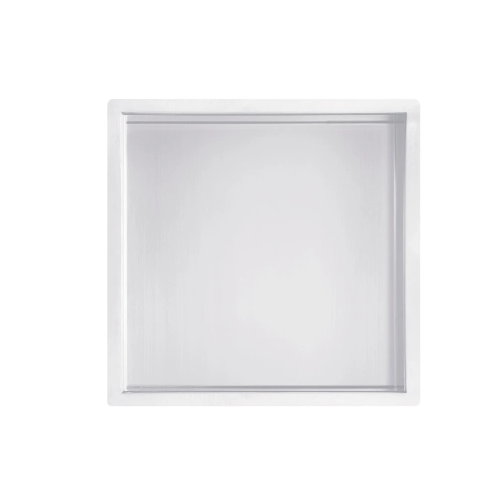 Nicho para ducha 30 x 30 cm Hotellerie White Acero Inox