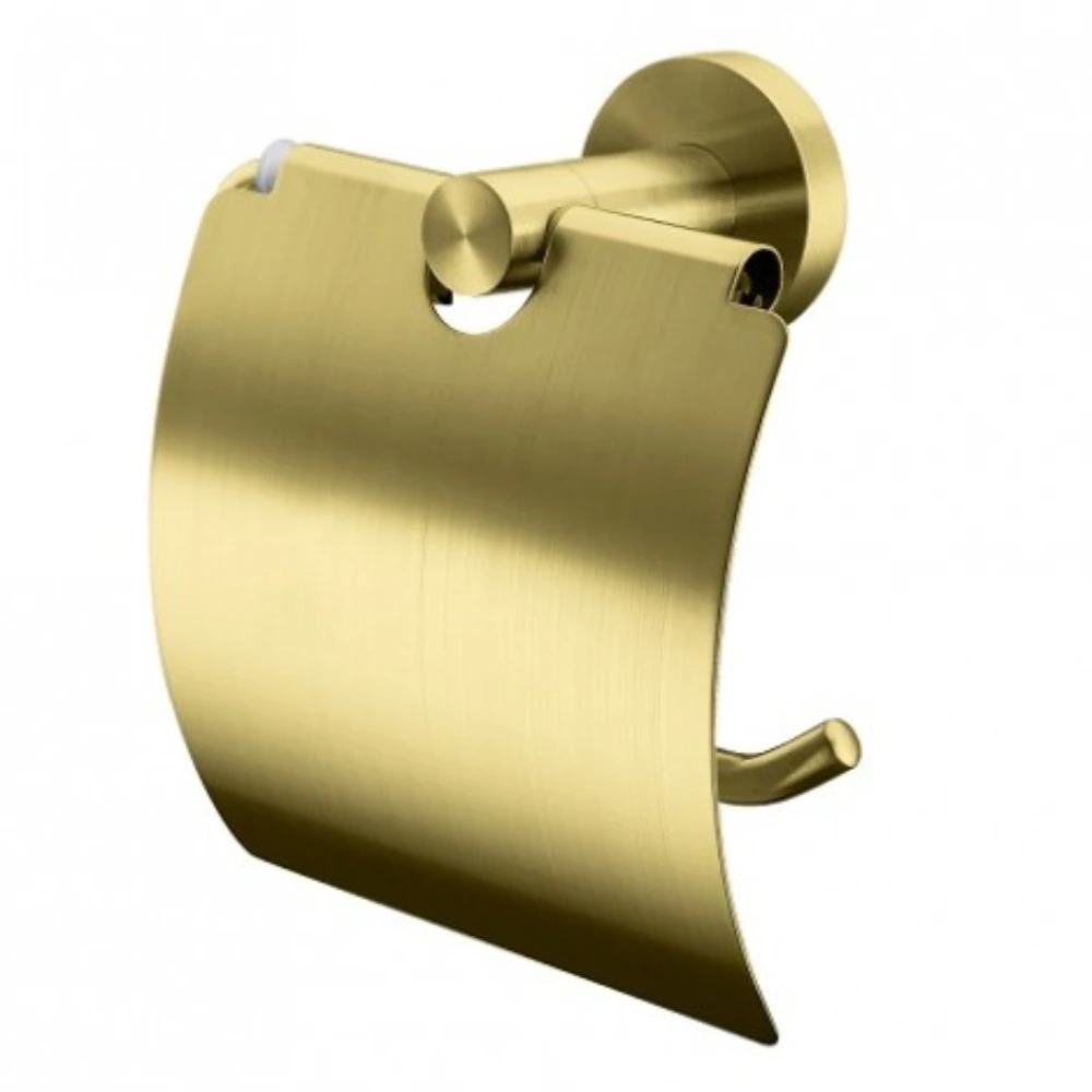 Portarrollo c/tapa -Dorado Mate-