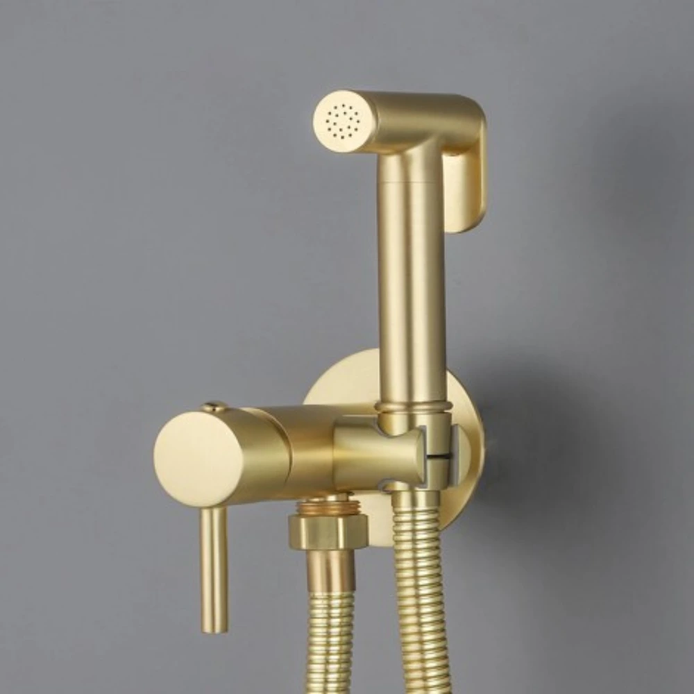 Ducha Higienica -Dorado Mate- Agua Fria