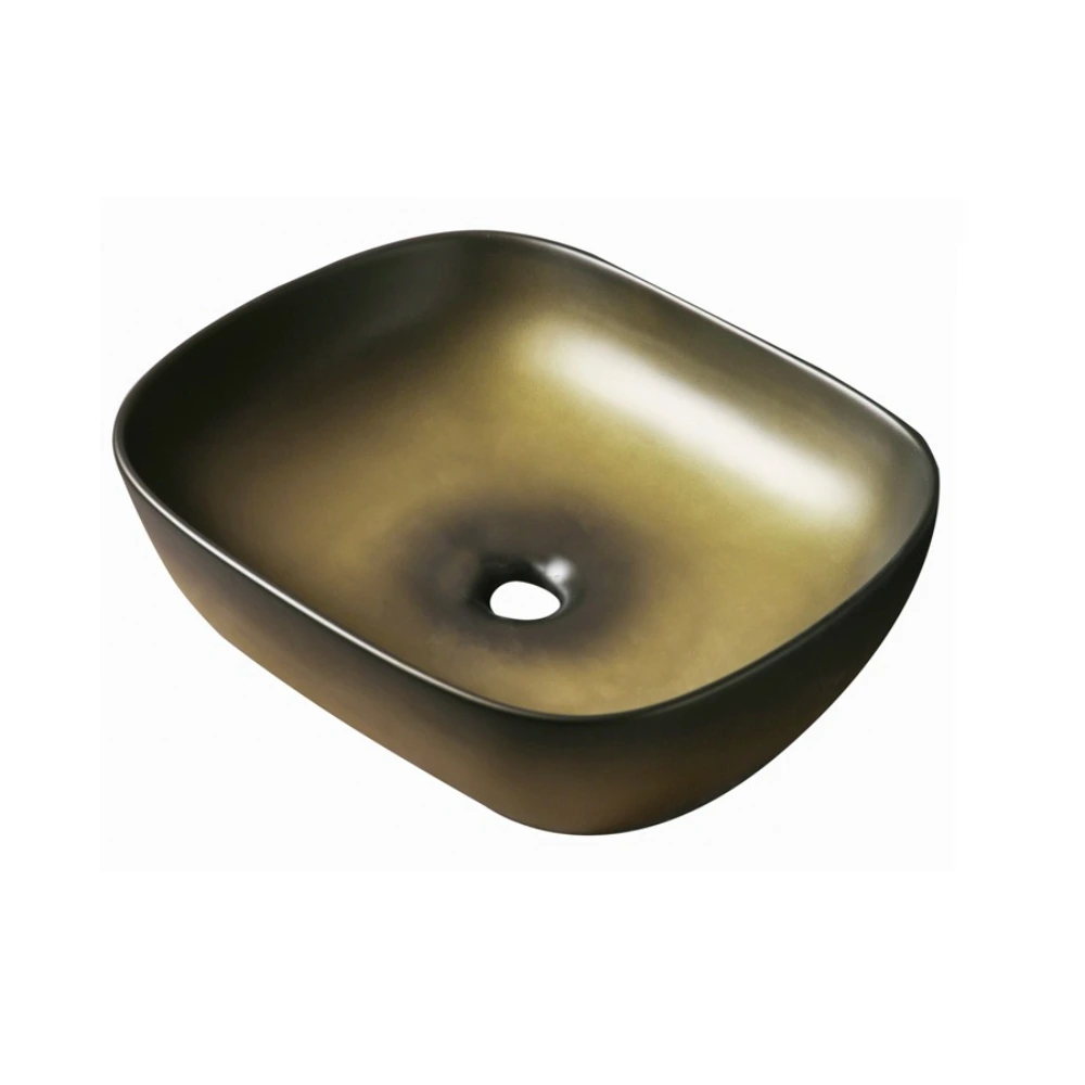 Bacha Semi Oval Brushed Brass 48,5×39,5×14,5