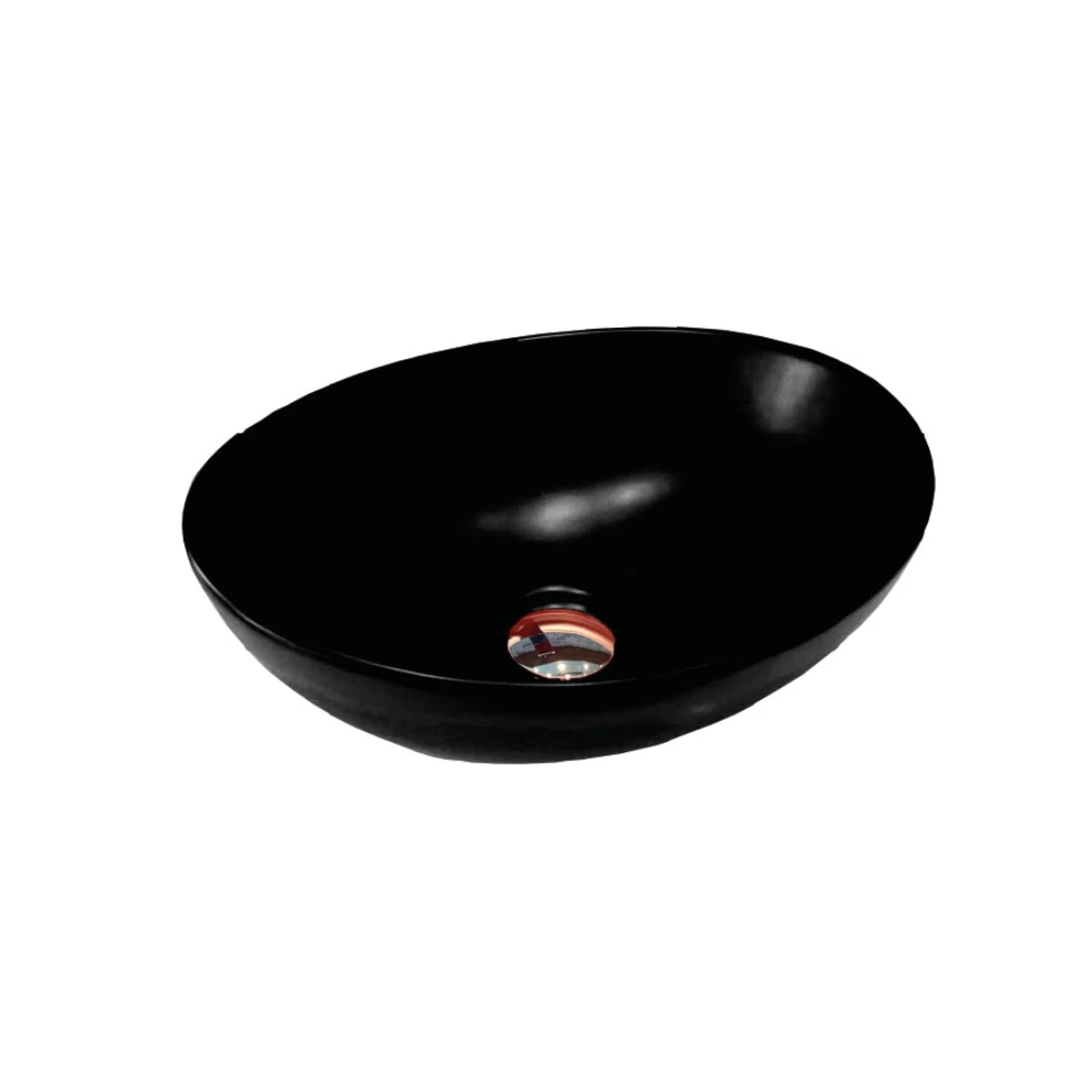 Bacha oval black matte RGB-082